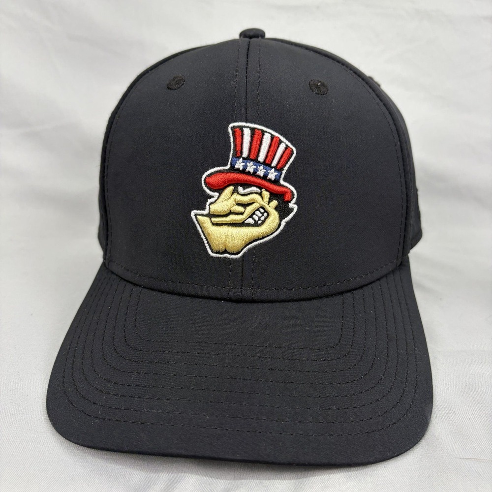 Marucci Dome Headwear Baseball Hat Mens M/L Black Uncle Sam A-Flex Cap